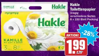 Hit Hakle Toilettenpapier Angebot