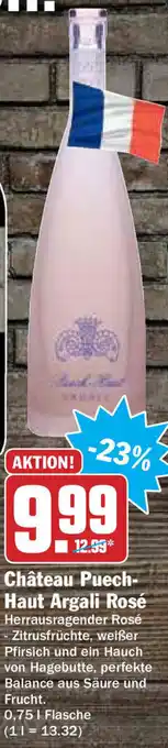 Hit Château Puech Haut Argali Rosé 0,75L Angebot