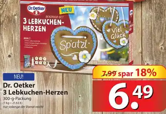 Famila Nord Ost Dr. Oetker 3 Lebkuchen Herzen 300g Angebot