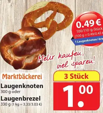 Famila Nord Ost Laugenknoten 300g oder Laugenbrezel 330g Angebot