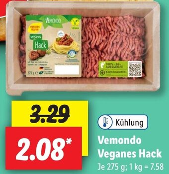 Lidl Vemondo Veganes Hack 275 g Angebot