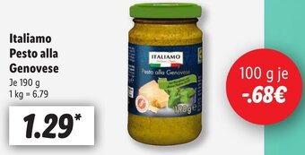 Lidl Italiamo Pesto alla Genovese 190 g Angebot