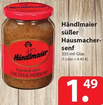 Famila Nord Ost Händlmaier Süßer Hausmacher Senf 335ml Angebot