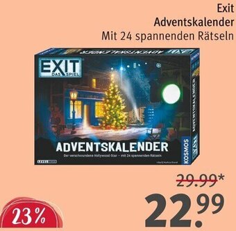 Rossmann Exit Adventskalender Angebot