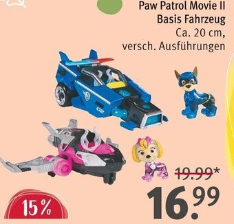 Rossmann Paw Patrol Movie II Basis Fahrzeug Angebot