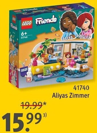 Rossmann LEGO Friends 41740 Aliyas Zimmer Angebot