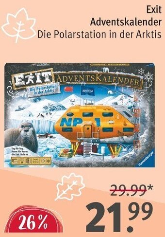 Rossmann Exit Adventskalender Angebot