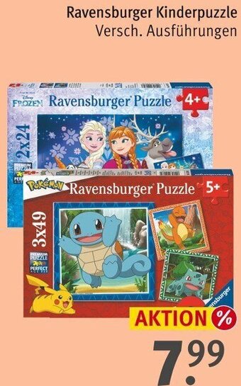 Rossmann Ravensburger Kinderpuzzle Angebot