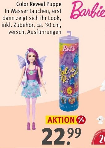 Rossmann Barbie Color Reveal Puppe Angebot