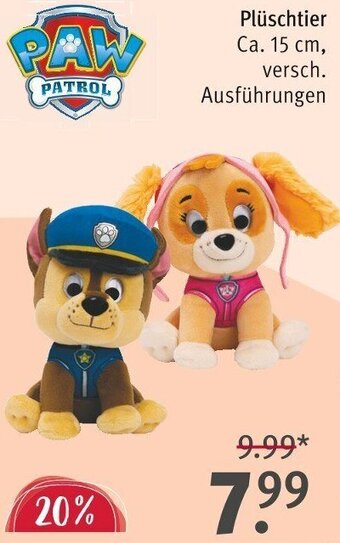 Rossmann PAW PATROL Plüschtier Angebot