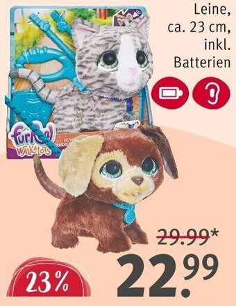 Rossmann FurReal friends Walk-A-Lots Hund oder Katze Angebot