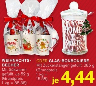 KODi WEIHNACHTSBECHER 52 g ODER GLAS-BONBONIERE 285 g Angebot