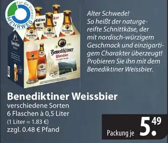 Famila Nord Ost Benediktiner Weissbier 6x0,5L Angebot