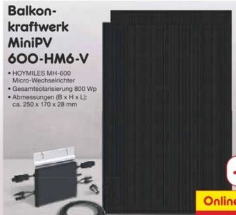 Netto Marken-Discount Balkonkraftwerk minipv 600-hm6-v Angebot