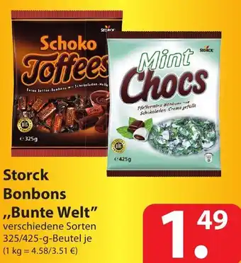 Famila Nord Ost Storck Bonbons Bunte Welt 325-425g Beutel Angebot