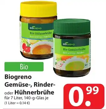 Famila Nord Ost Biogreno Gemüse, Rinder oder Hühnerbrühe 140g Angebot