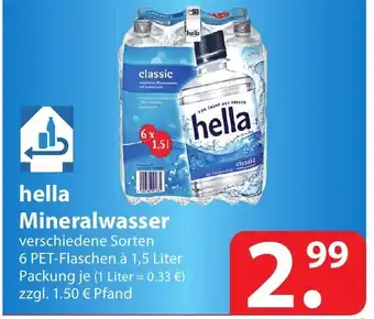 Famila Nord Ost Hella Mineralwasser 6x1,5L Angebot