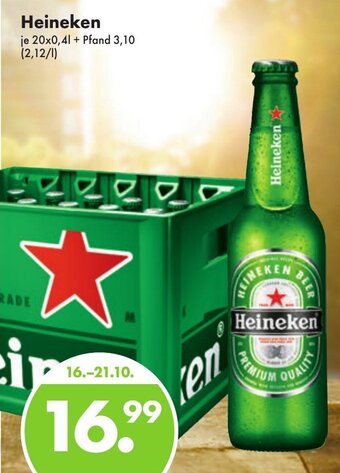 Trink und Spare Heineken je 20x0,4L Angebot