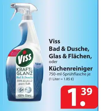 Famila Nord Ost Viss Bad & Dusche, Glas & Flächen oder Küchenreiniger 750ml Angebot