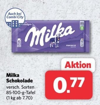 Combi Milka Schokolade 85-100 g Angebot