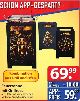 Famila Nord Ost Feuertonne mit Grillrost Angebot