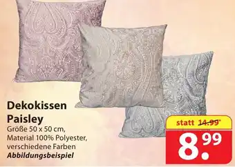 Famila Nord Ost Dekokissen Paisley Angebot