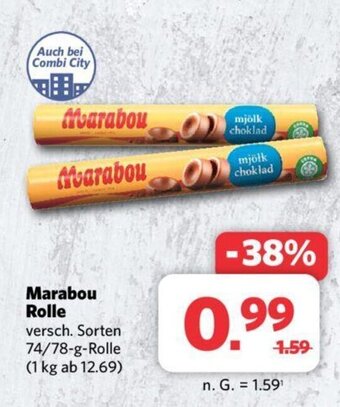 Combi Marabou Rolle 74/78 g Angebot