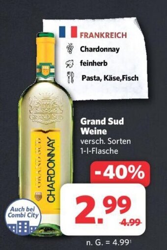 Combi Grand Sud Weine 1-1-Flasche Angebot