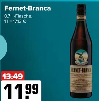 Logo Getränkemarkt Fernet-Branca 700ml Angebot