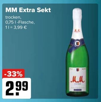 Logo Getränkemarkt MM Extra Sekt trocken, 750ml Angebot