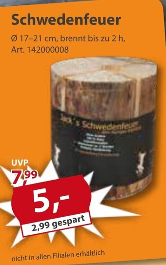 Sonderpreis Baumarkt Schwedenfeuer Ø 17-21 cm Angebot