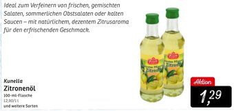 KONSUM Kunella Zitronenöl 100-ml-Flasche Angebot