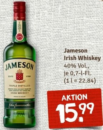 nahkauf Jameson Irish Whiskey 0,7 L-Fl. Angebot