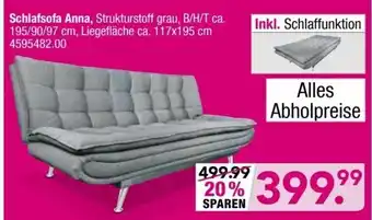 Möbel Boss Schlafsofa Anna Angebot