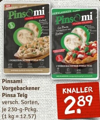 nahkauf Pinsami Vorgebackener Pinsa Teig 230 g Pckg. Angebot