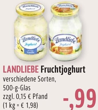 BUNGERT LANDLIEBE Fruchtjoghurt 500 g Glas Angebot