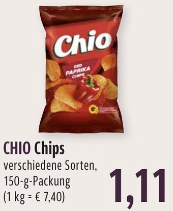 BUNGERT CHIO Chips 150 g Packung Angebot