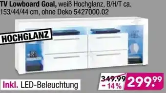 Möbel Boss TV Lowboard Goal Angebot