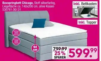 Möbel Boss Boxspringbett Chicago Angebot