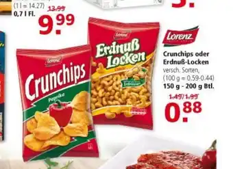 Multi Markt Crunchips Oder ErdnuB-Locken 150g - 200g Btl. Angebot