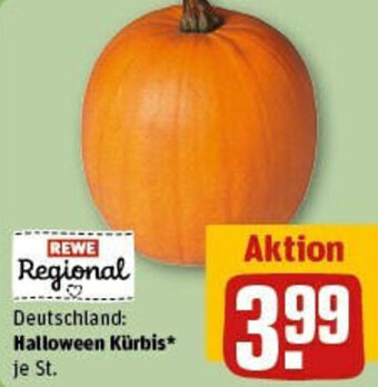 REWE Halloween Kürbis Angebot