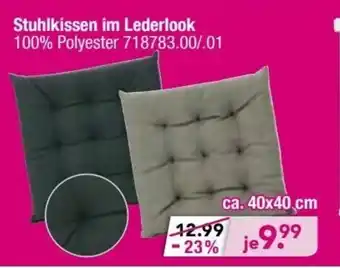 Möbel Boss Stuhlkissen im Lederlook Angebot