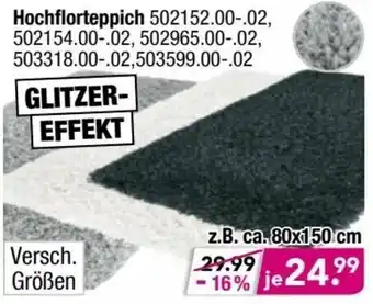 Möbel Boss Hochflorteppich Angebot