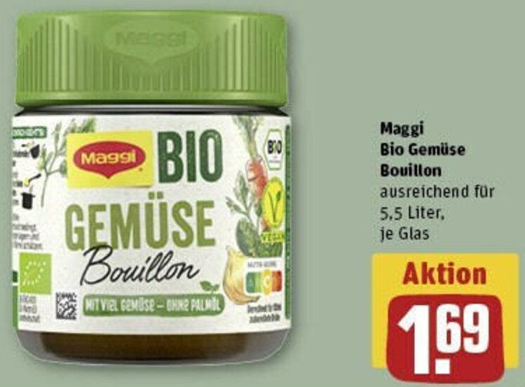 Maggi Bio Gemüse Bouillon Angebot bei REWE