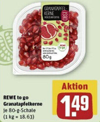 REWE REWE to go Granatapfelkerne 80 g Schale Angebot