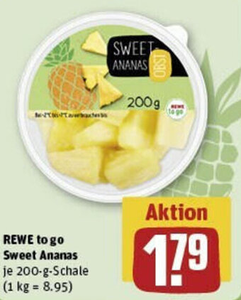 REWE REWE to go Sweet Ananas 200-g-Schale Angebot