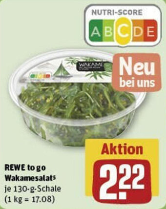 REWE REWE to go Wakamesalat 130-g-Schale Angebot