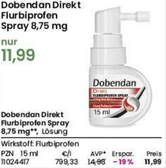 REWE Dobendan Direkt Flurbiprofen Spray 8,75 mg Angebot