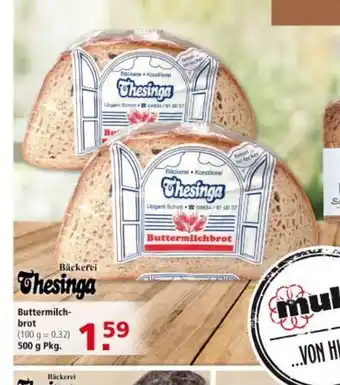 Multi Markt Buttermilchbrot 500g Pkg. Angebot