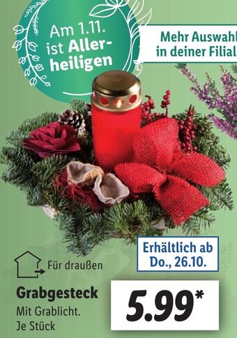 Lidl Grabgesteck Angebot